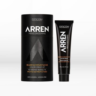 Farcom Professional Arren Men Grooming Beard & Moustache Color Cream Kit 60ml